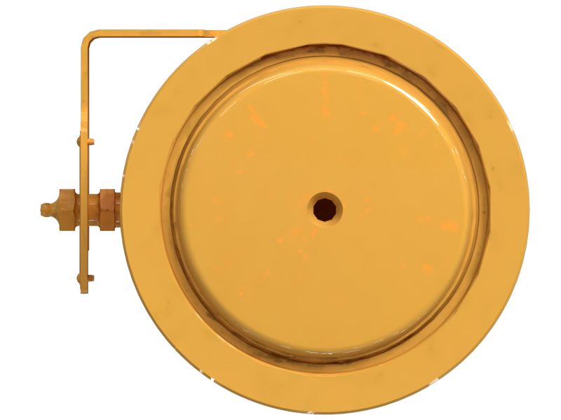 Левый натяжитель гусеницы