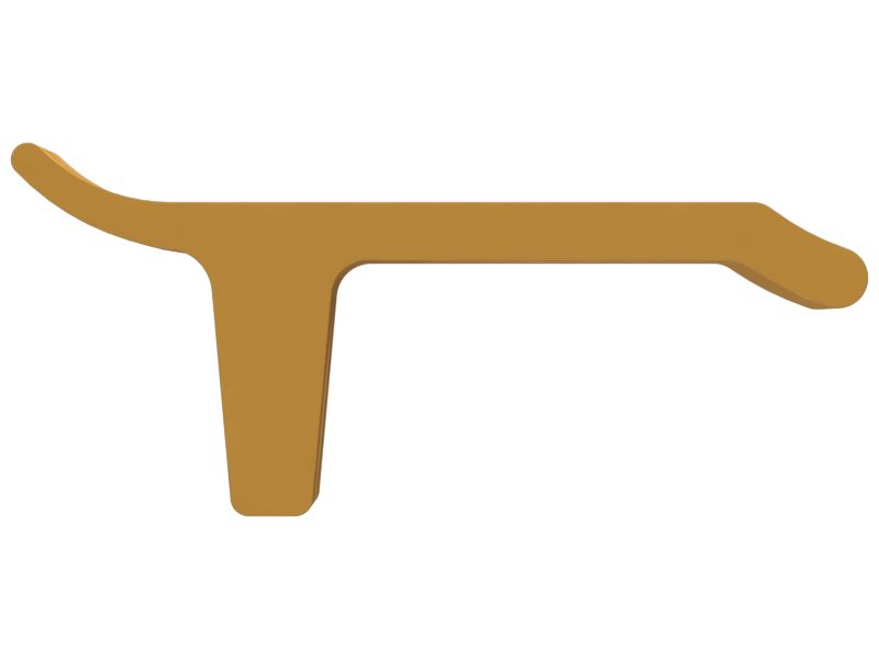 Башмак гусеничной ленты с одинарным грунтозацепом 610 мм