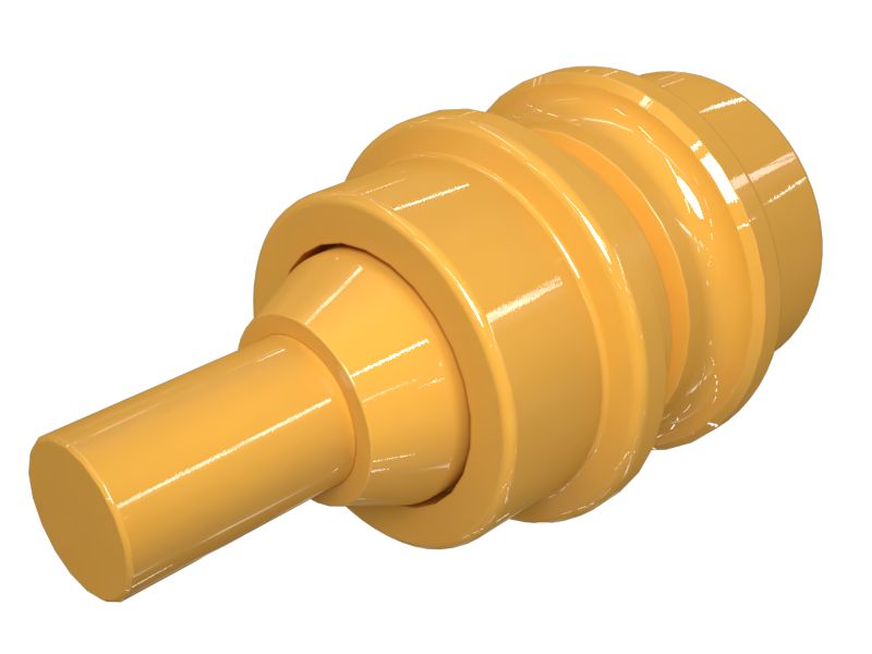 Одноребордный поддерживающий каток гусеничной ленты