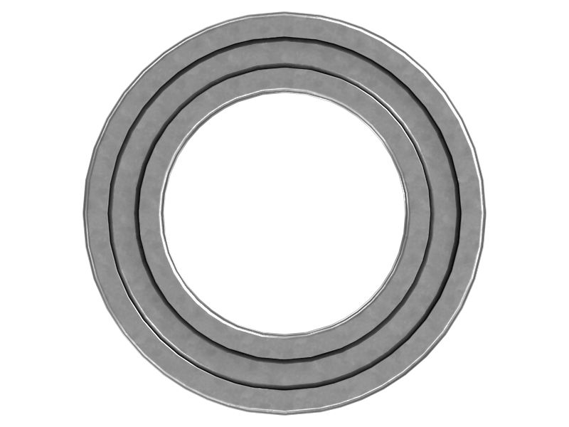 Однорядный шариковый подшипник с наружным диаметром 75 мм