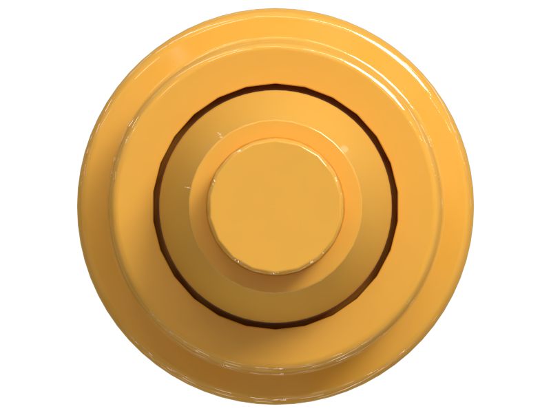 Одноребордный поддерживающий каток гусеничной ленты