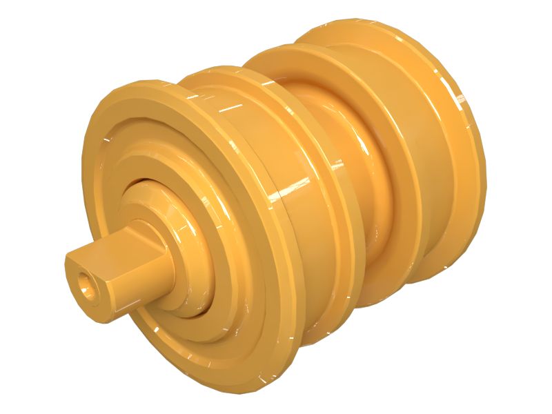 Высокий двухребордный опорный каток арктического исполнения