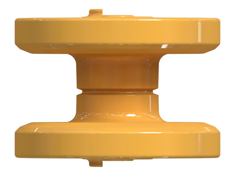 Двухребордное направляющее колесо