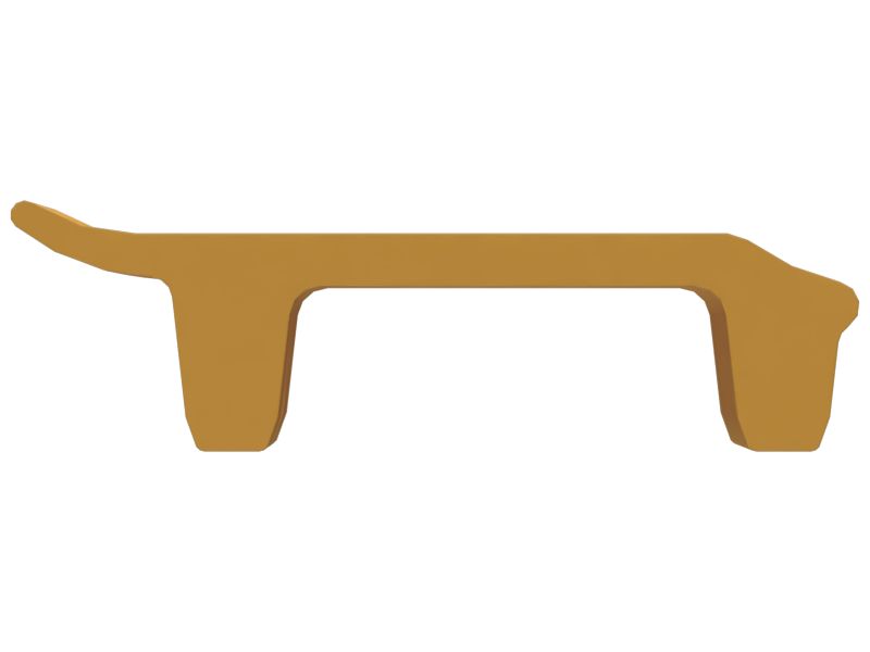 Башмак гусеничной ленты 600 мм с двойным грунтозацепом