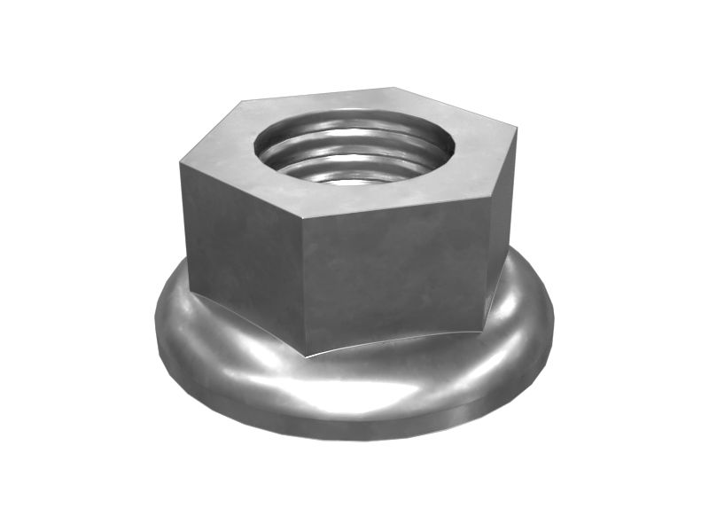 5V-1498: Шестигранная фланцевая контргайка