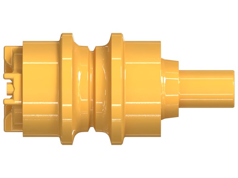 Одноребордный поддерживающий каток гусеничной ленты