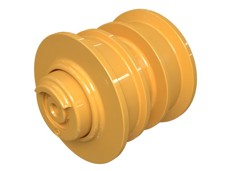 Двухребордный опорный каток