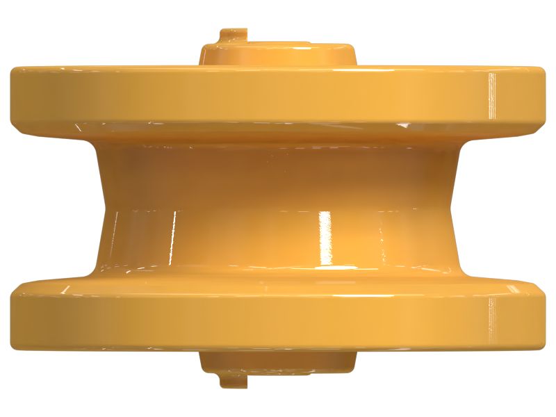 Двухребордное направляющее колесо