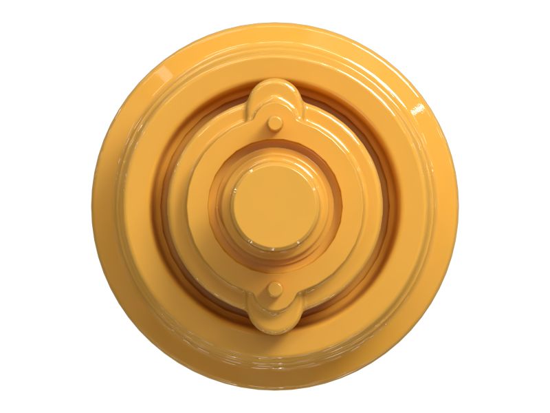 Одноребордный поддерживающий каток гусеничной ленты