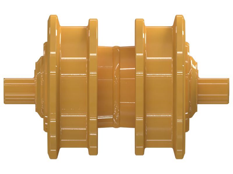 Высокий двухребордный опорный каток арктического исполнения