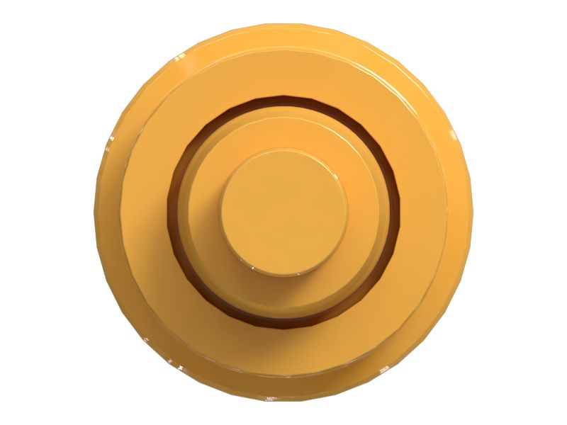 Одноребордный поддерживающий каток гусеничной ленты