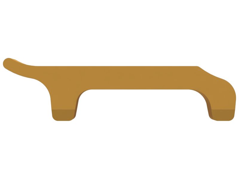 750mm Long Double Grouser Track Shoe