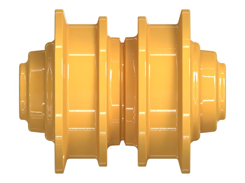 Двухребордный опорный каток