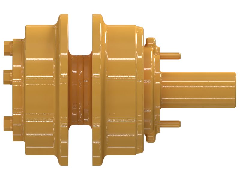 Одноребордный поддерживающий каток гусеничной ленты