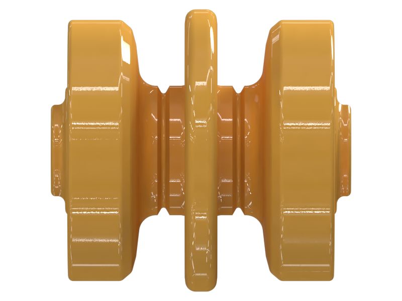 Трехребордный опорный каток