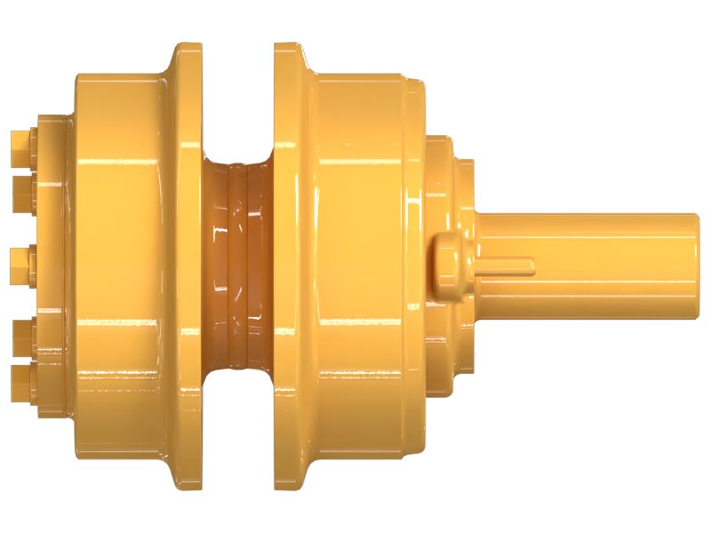 Одноребордный поддерживающий каток гусеничной ленты