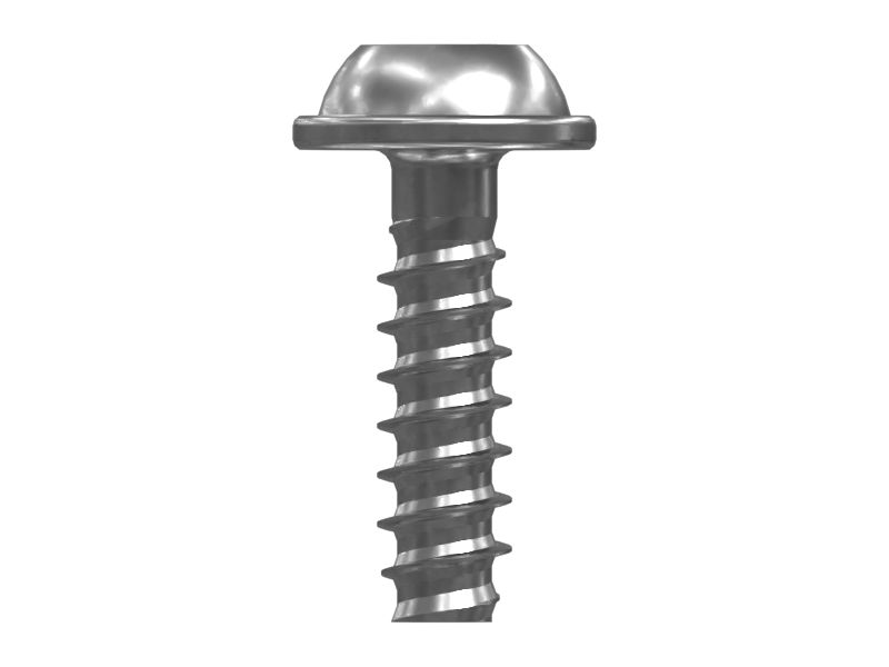 Метрический самонарезающий крепежный винт с буртиком под круглой головкой