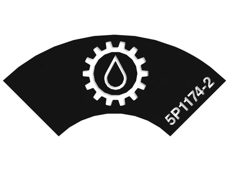 Наклейка для крышки маслоналивной горловины коробки передач