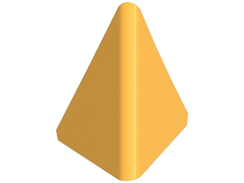 Угловая накладка пластины козырька