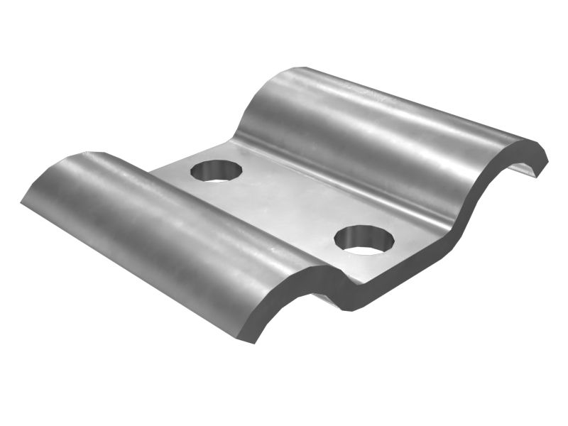 4I-1676: Двойной стальной полузажим с несколькими вариантами внутреннего диаметра