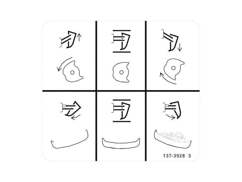 Наклейка с инструкцией по использованию рыхлителя