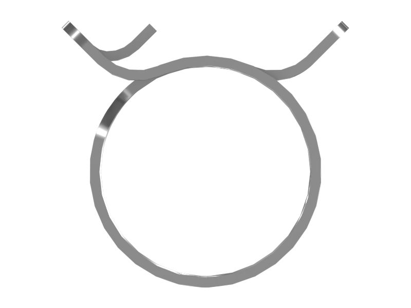 Пружинный ленточный хомут, номинальный диаметр 17 мм