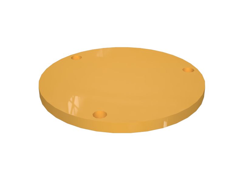 8X-2933: Крышка кожуха моста, толщина 10 мм