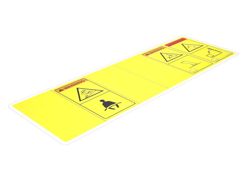 Наклейка с предупреждением об опасности