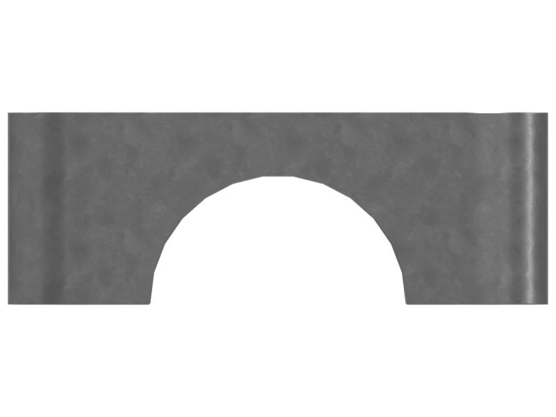 Седельный хомут для одной трубы, полухомут