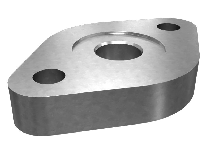 138-6957: Крышка переходника на 2 болтах