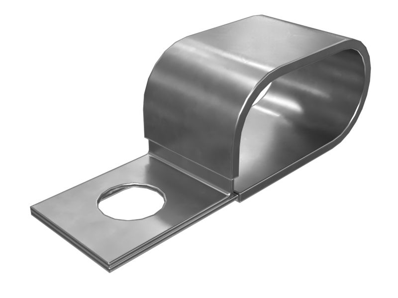 Петлевой зажим для двух труб, наружный диаметр 28,6 мм