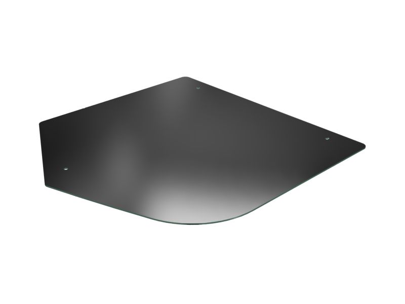 240-2323: Левое переднее стекло экскаватора