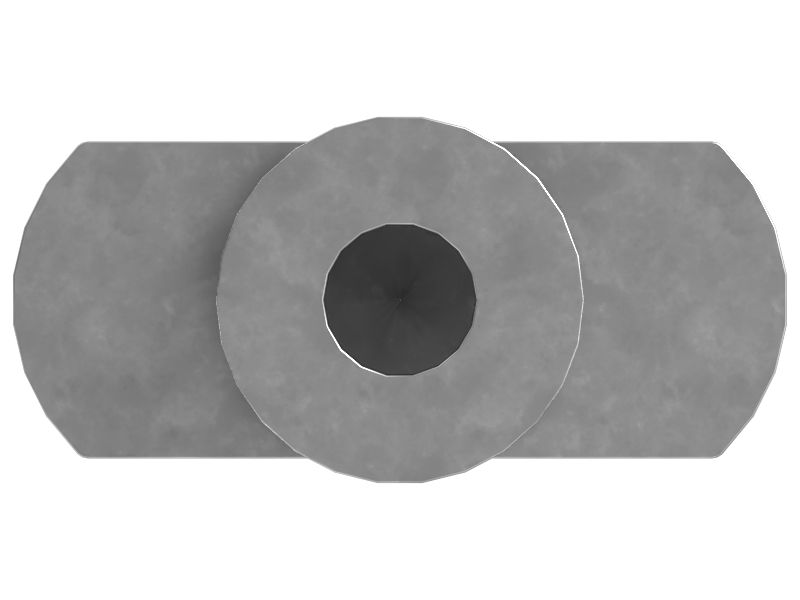 Хомут с гайкой M6X1