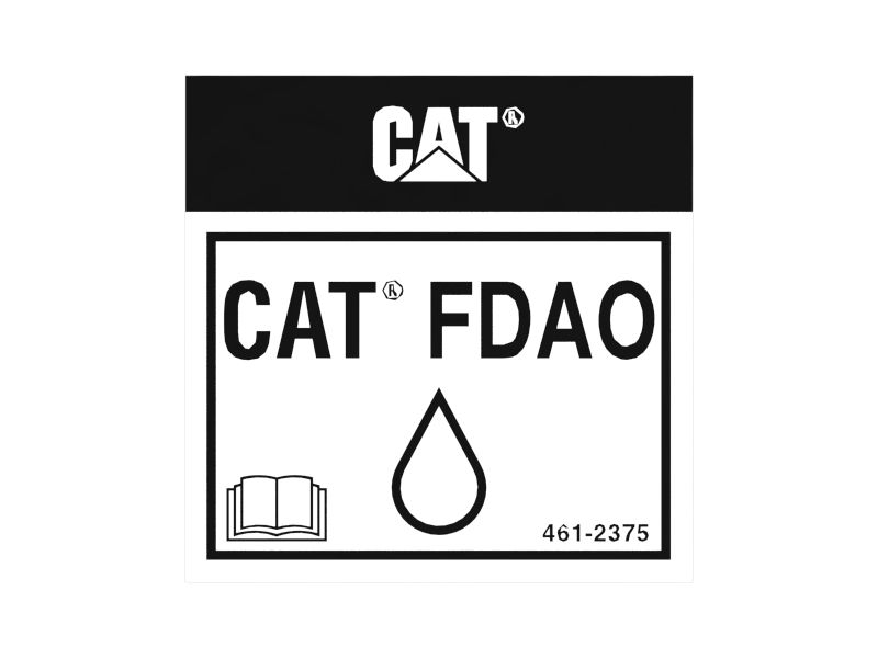 Наклейка с указанием марки масла