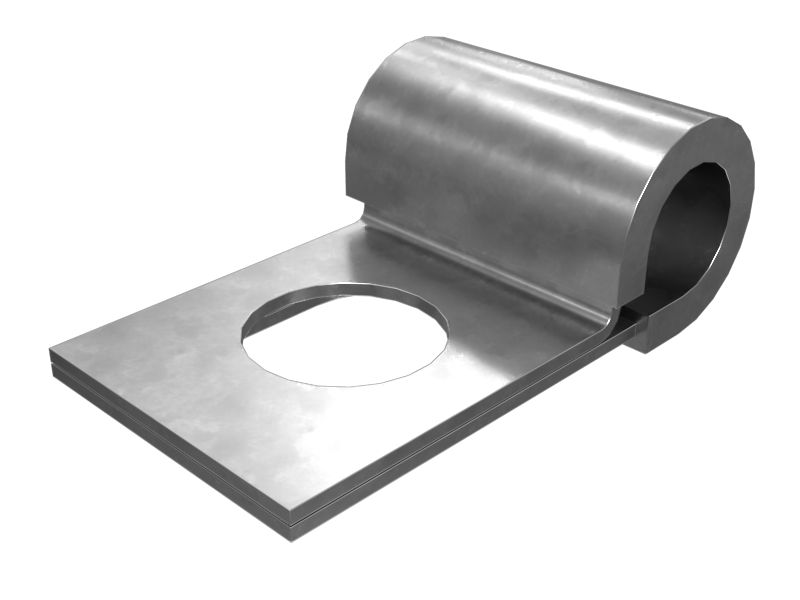 Петлевой зажим для одной трубы, наружный диаметр 7,92 мм