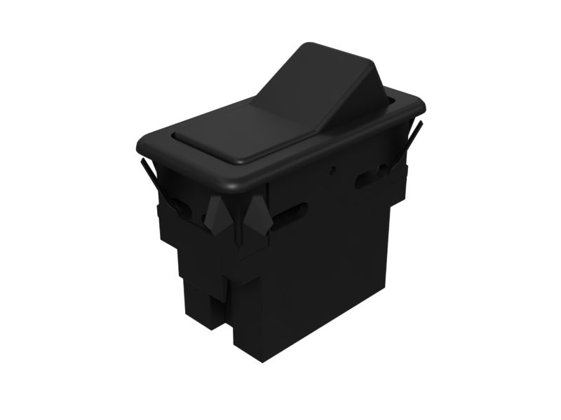 Кулисный переключатель с подсветкой, 24 В