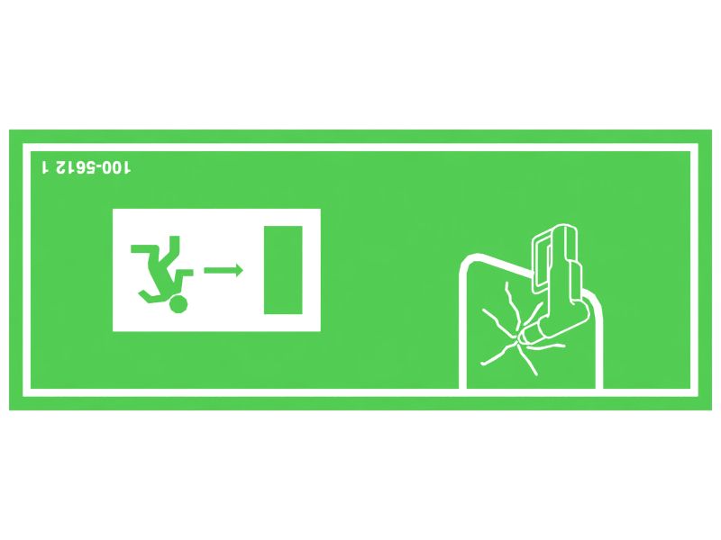 Наклейка аварийного выхода