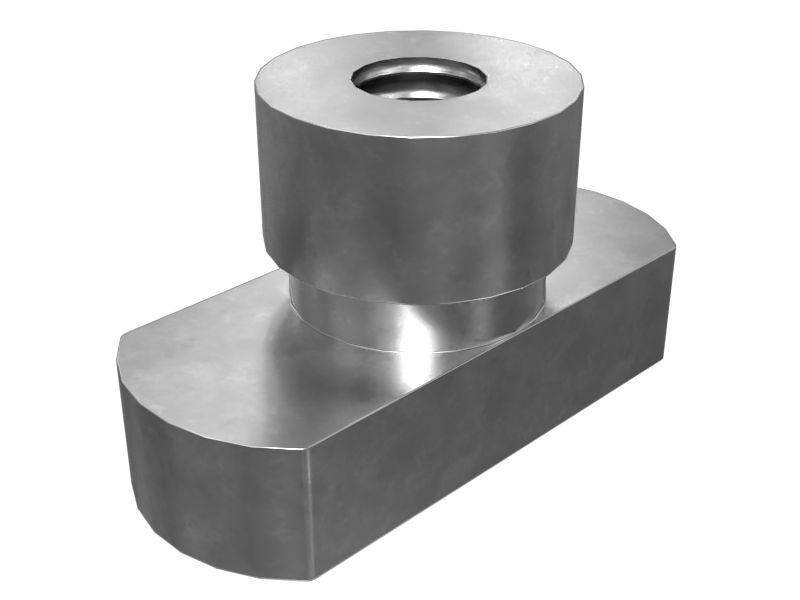 Хомут с гайкой M6X1