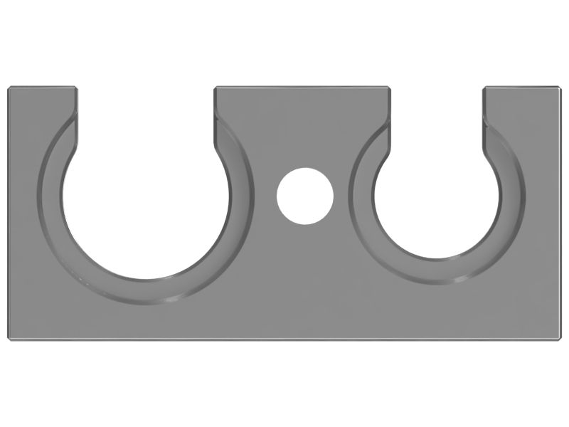 Хомут двойного диаметра TXV для двух труб