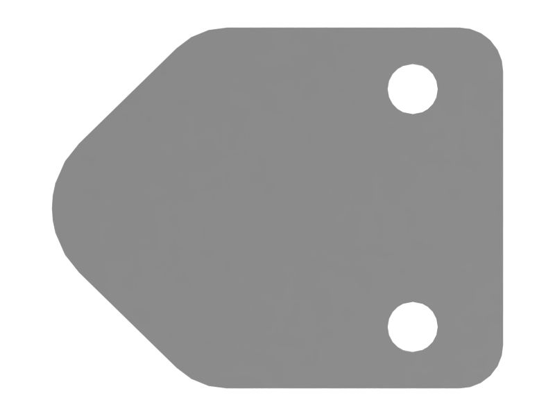 Отбойная перегородка лестницы, толщина 6 мм