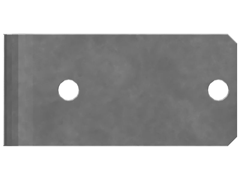 Формованная угловая пластина, толщина 8 мм