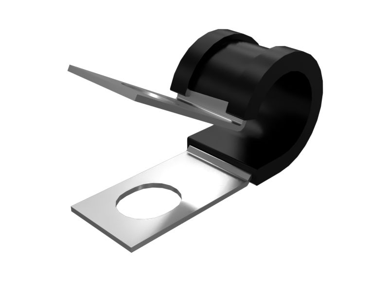 343-2387: Петлевой зажим с подкладкой, внутренний диаметр 20 мм