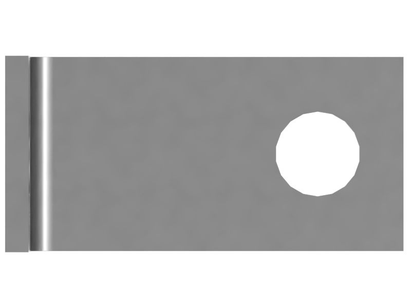 Угловой кронштейн, толщина 3 мм