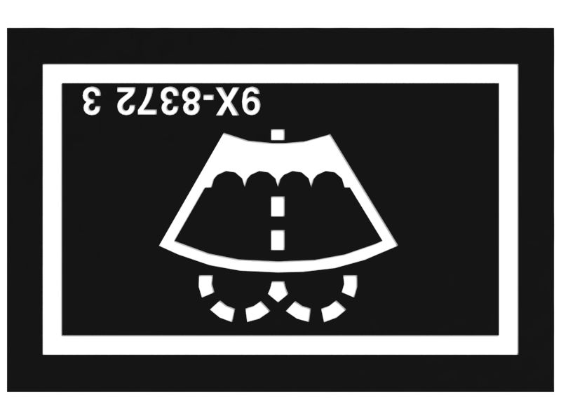 Наклейка заливной горловины для жидкости стеклоомывателя