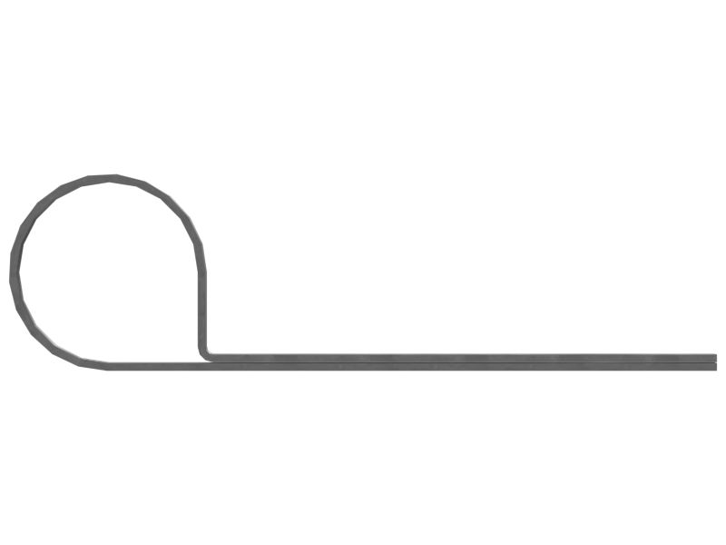 Зажим для одной трубы, наружный диаметр 19,05 мм