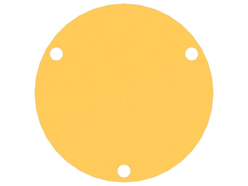 Крышка кожуха моста, толщина 10 мм