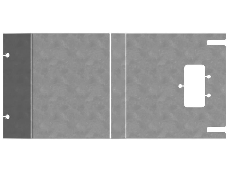 Накладная пластина для рычажного механизма устройства для быстрой смены навесного оборудования, толщина 3,5 мм