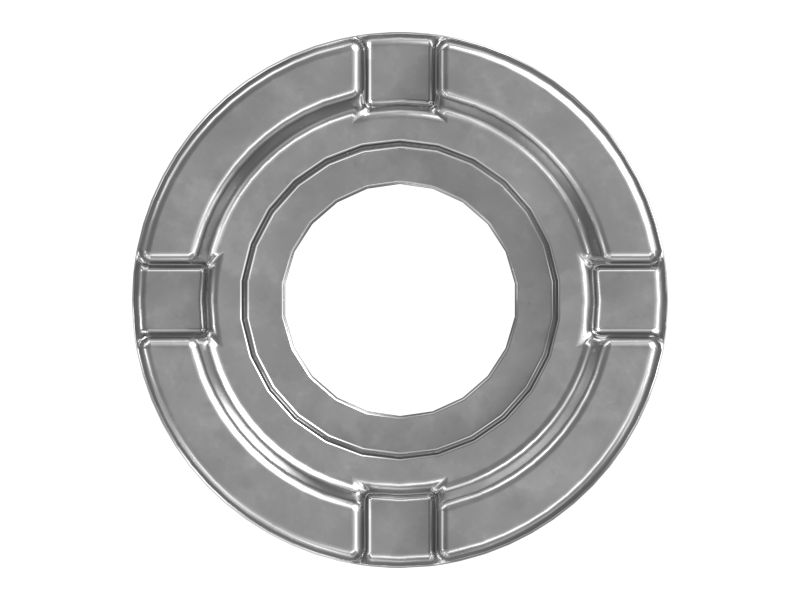 Головка с отверстием для гидроцилиндра