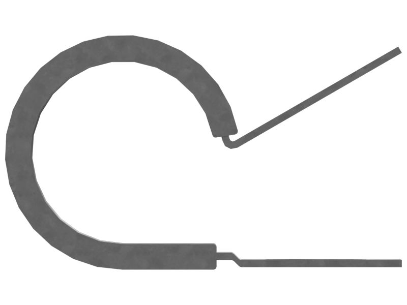 Петлевой зажим, наружный диаметр трубы 31,25 мм