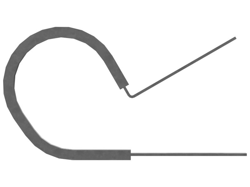 Петлевой зажим, внутренний диаметр 23 мм